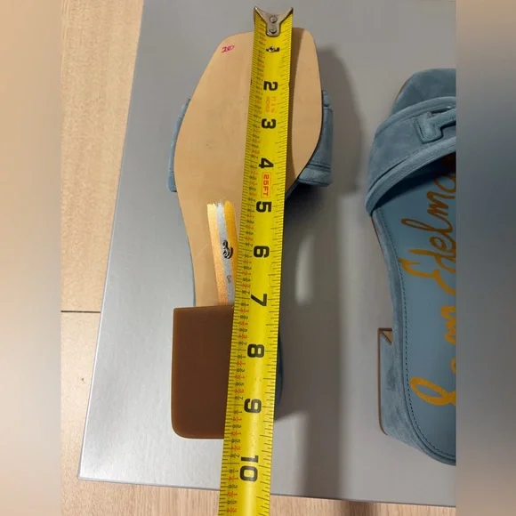 Sam Edelman Woman’s Suede Waylon Blue Weave Slide - Size 8M, 38,5 - Picture 10 of 10